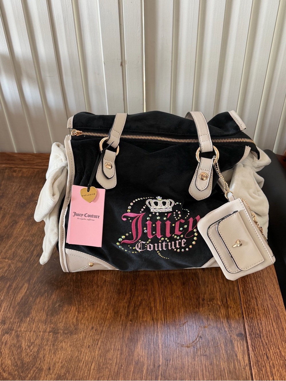 Juicy Couture Dreamy Juicy Tote Liquorice/Crystal